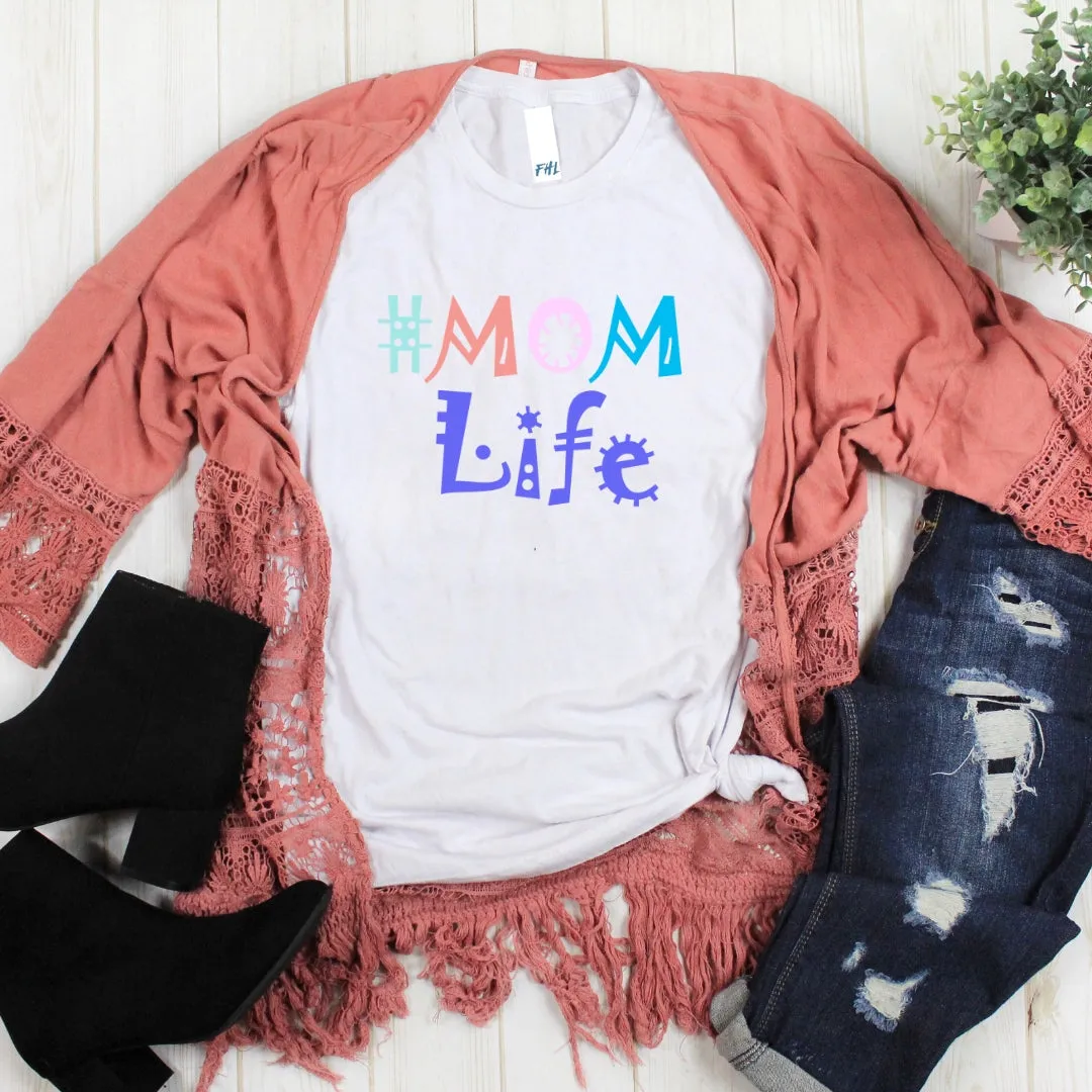 # Mom Life Cotton T-Shirt - Light Colors