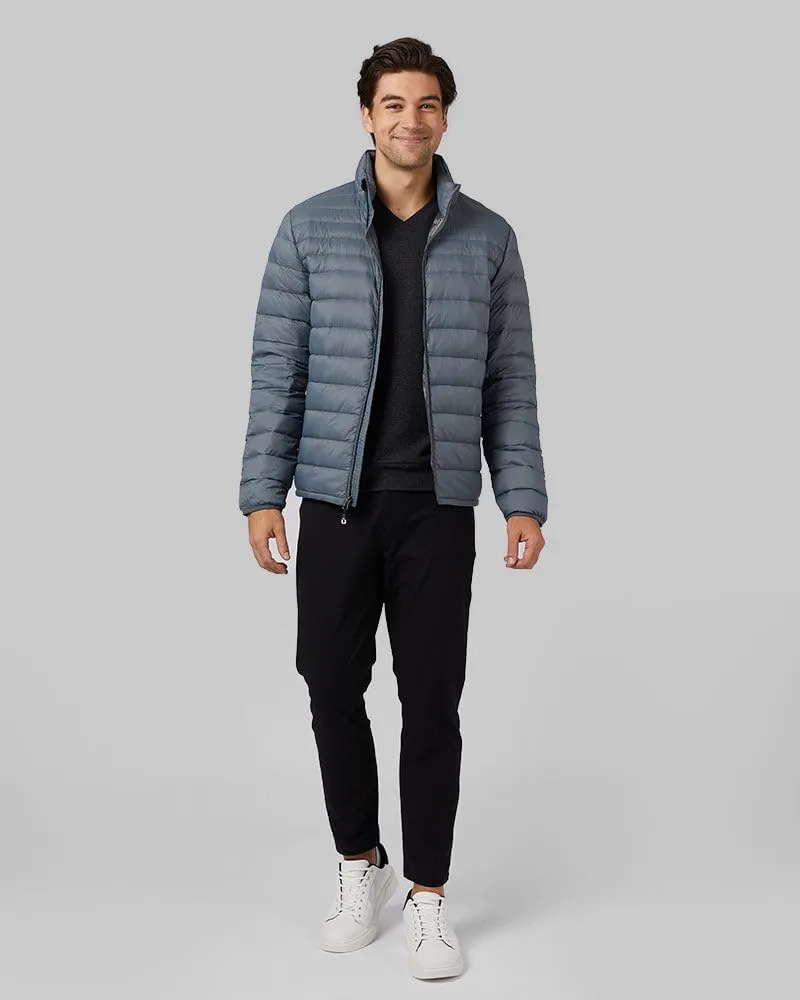 32 Degrees Men's Ultra-Light Down Packable Jacket | Layering | Zippered Pockets | Water Repellent