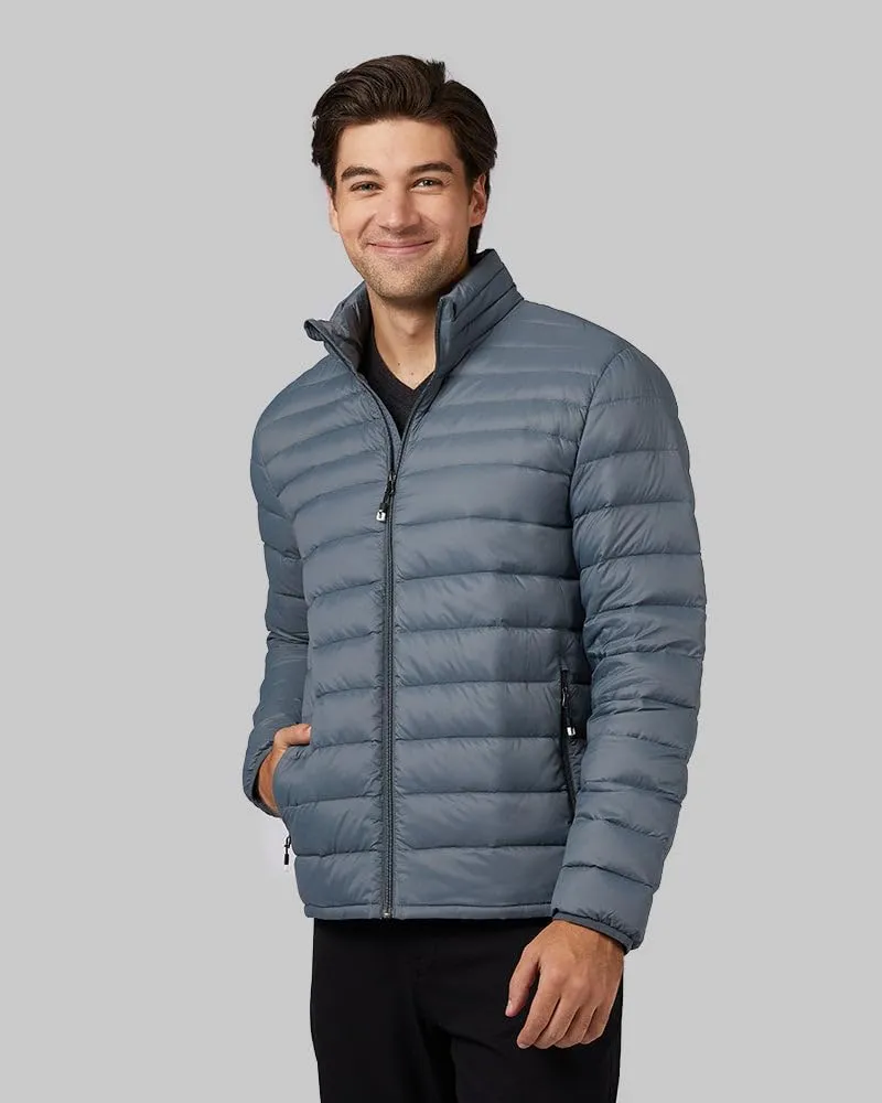 32 Degrees Men's Ultra-Light Down Packable Jacket | Layering | Zippered Pockets | Water Repellent
