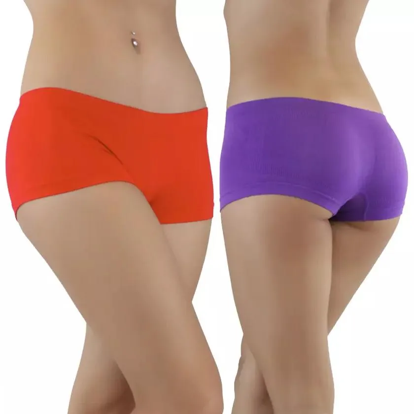 6-Pack: Women's Seamless Stretchy Boy Shorts