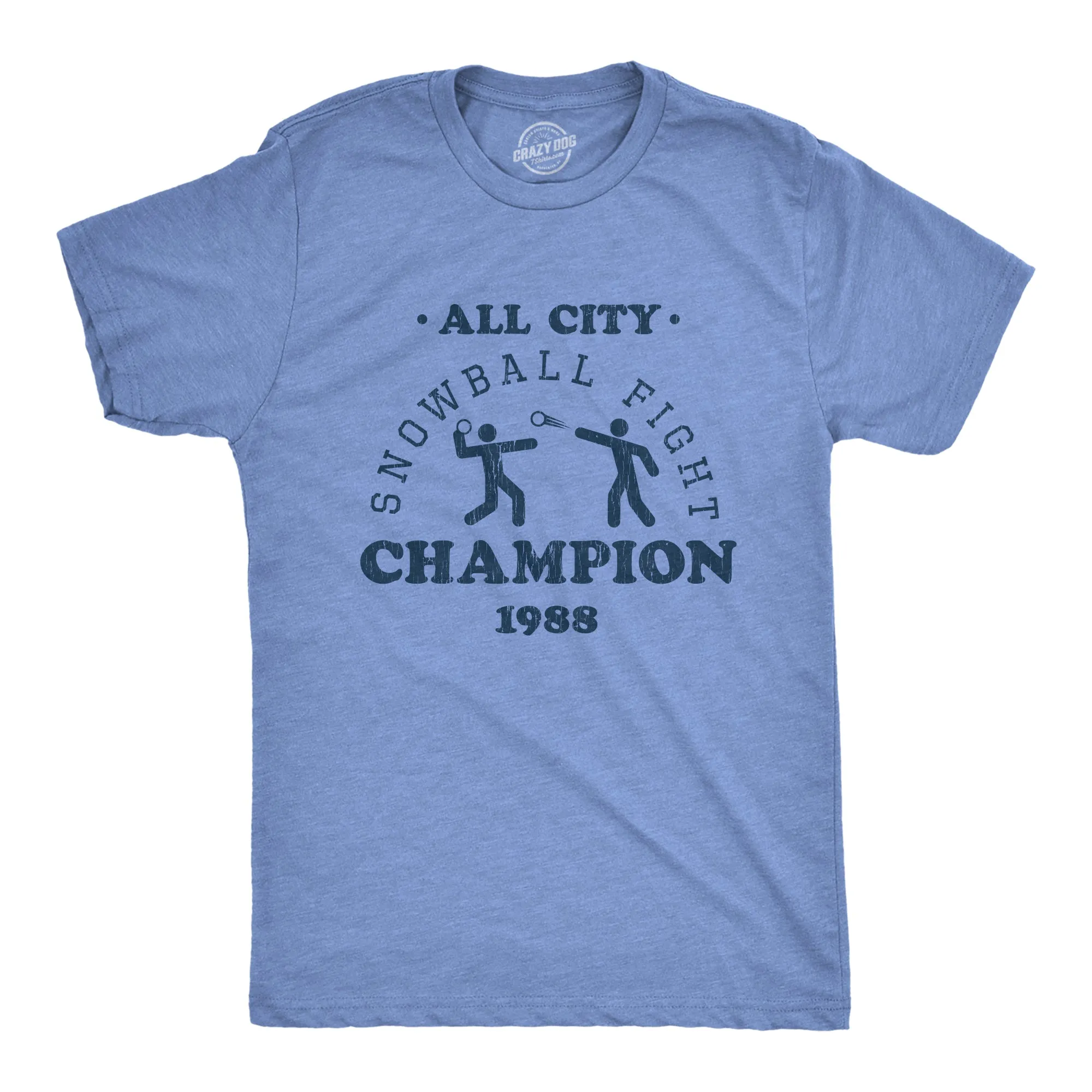 All City Snowball Fight Champion 1988 Men's T Shirt