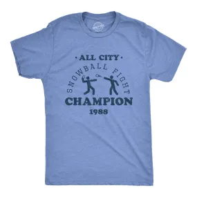 All City Snowball Fight Champion 1988 Men's T Shirt