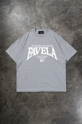 ALL RIGHTS RESERVED LIGHT GREY MELANGE T-SHIRT