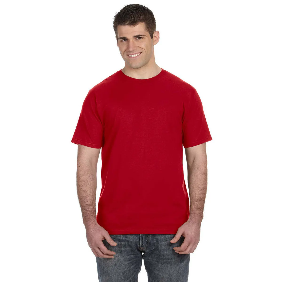 Anvil Men's Red Lightweight T-Shirt