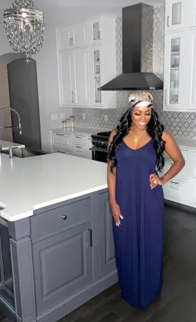 Basic Dream Maxi Dress (Navy)