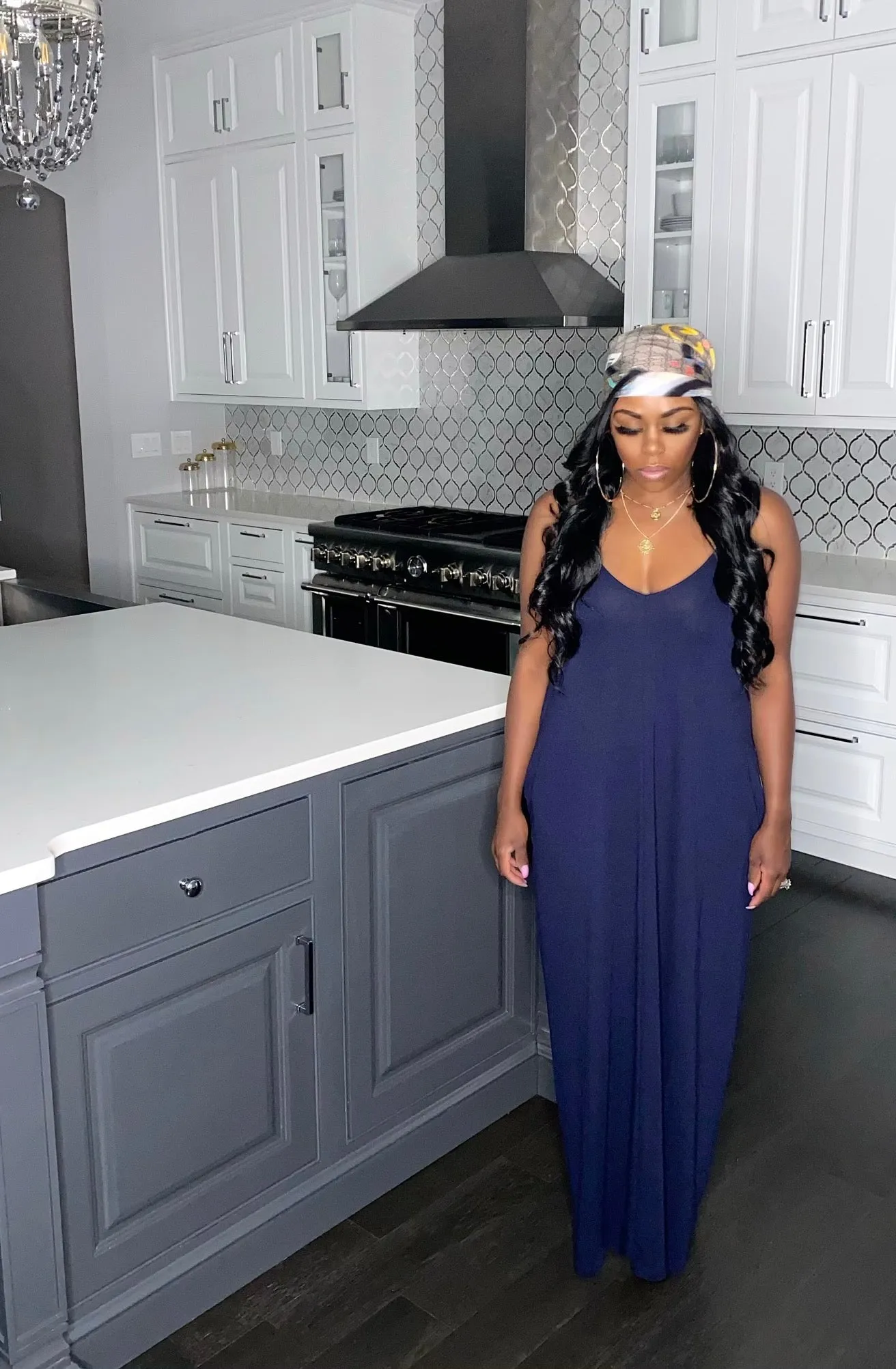 Basic Dream Maxi Dress (Navy)