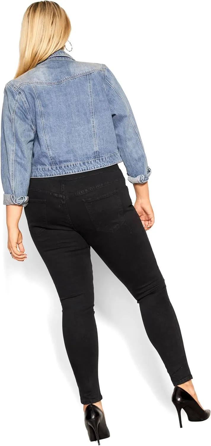 CITY CHIC Women's Plus Size Jean-Asha Patch Corset