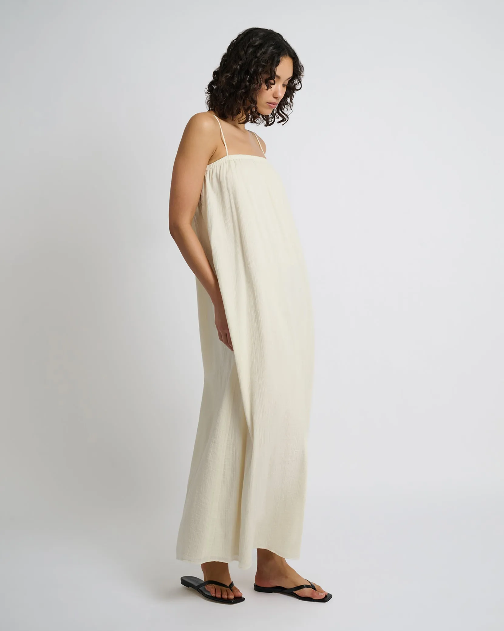 Crinkle Gauze Maxi Dress