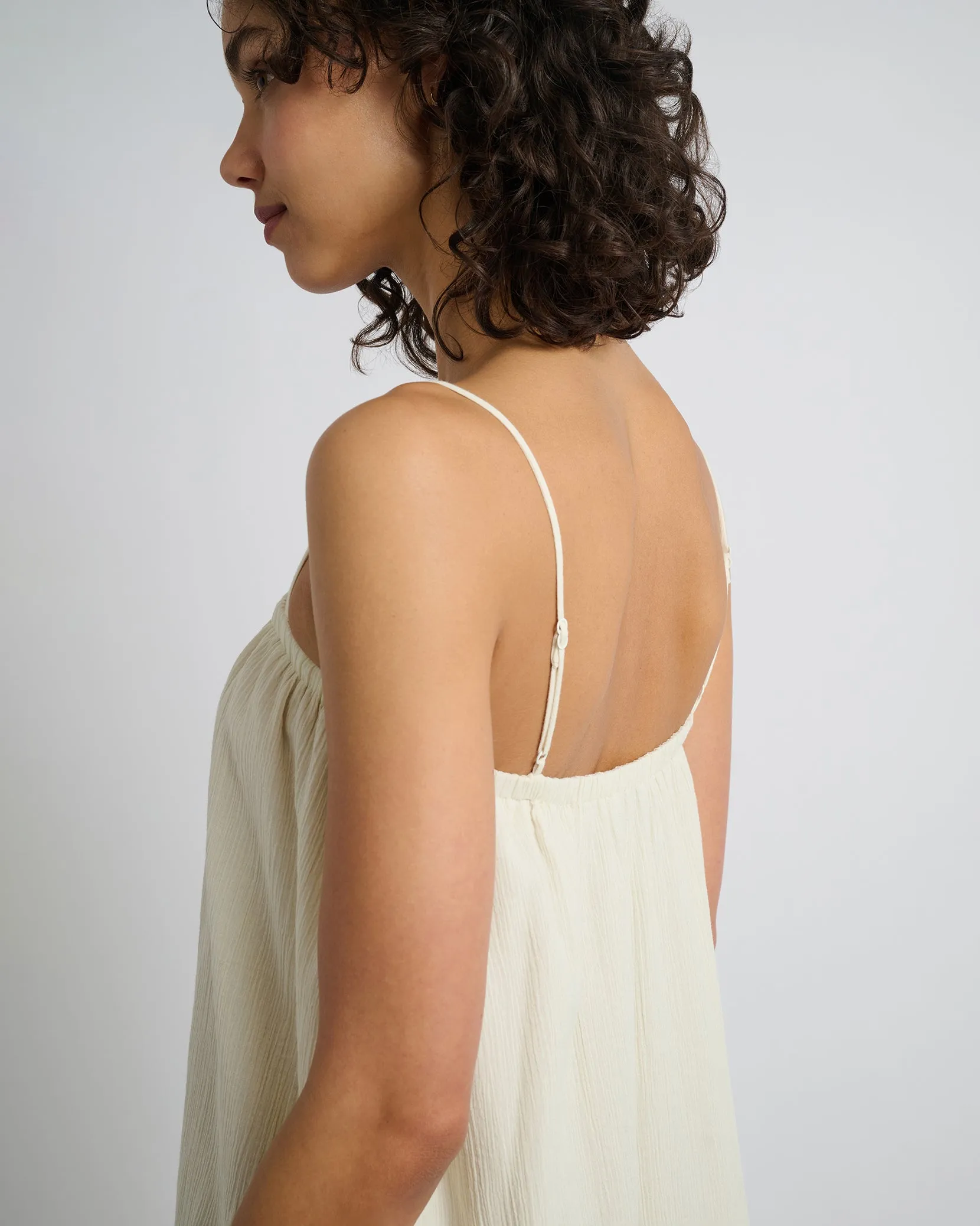 Crinkle Gauze Maxi Dress