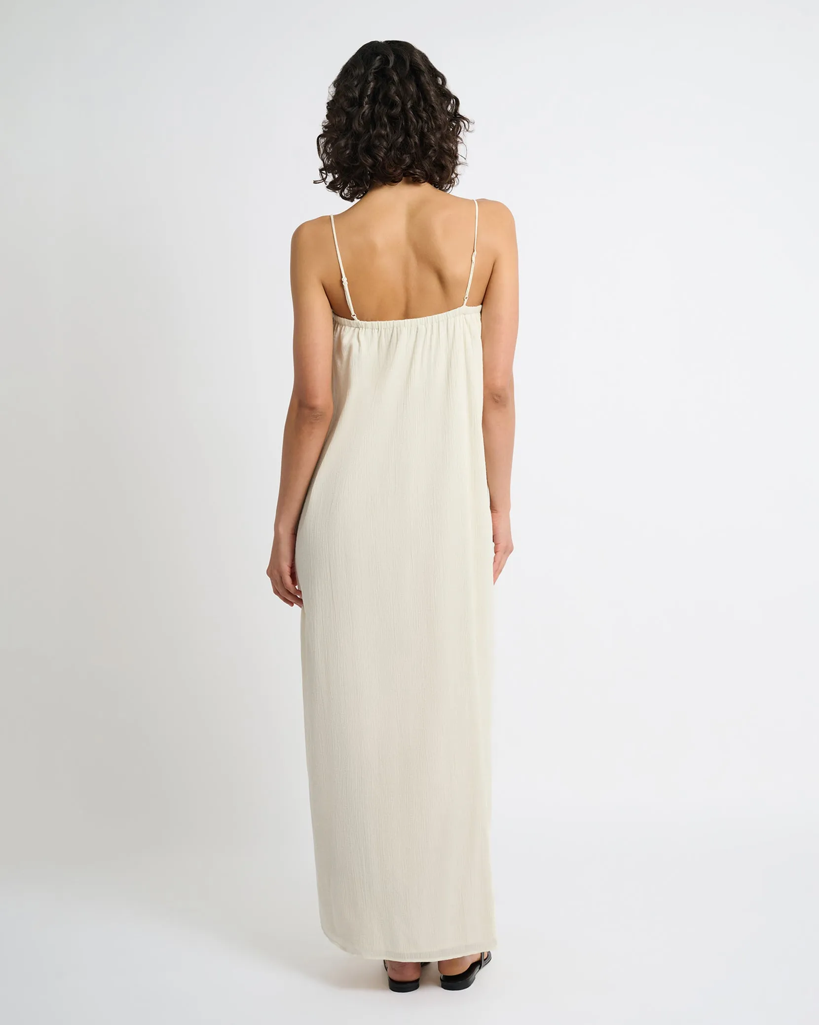Crinkle Gauze Maxi Dress