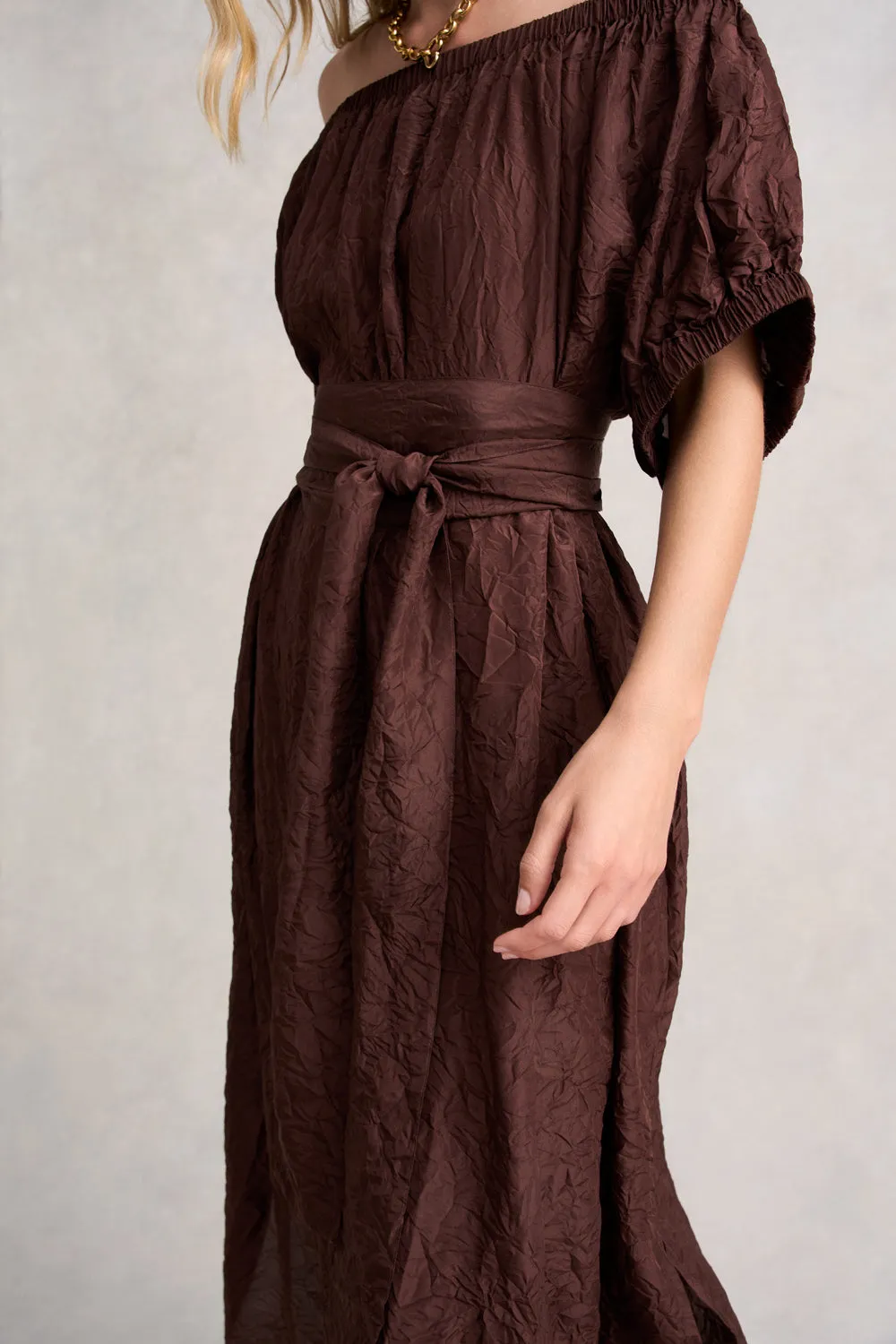 Crushed Silk Dress
