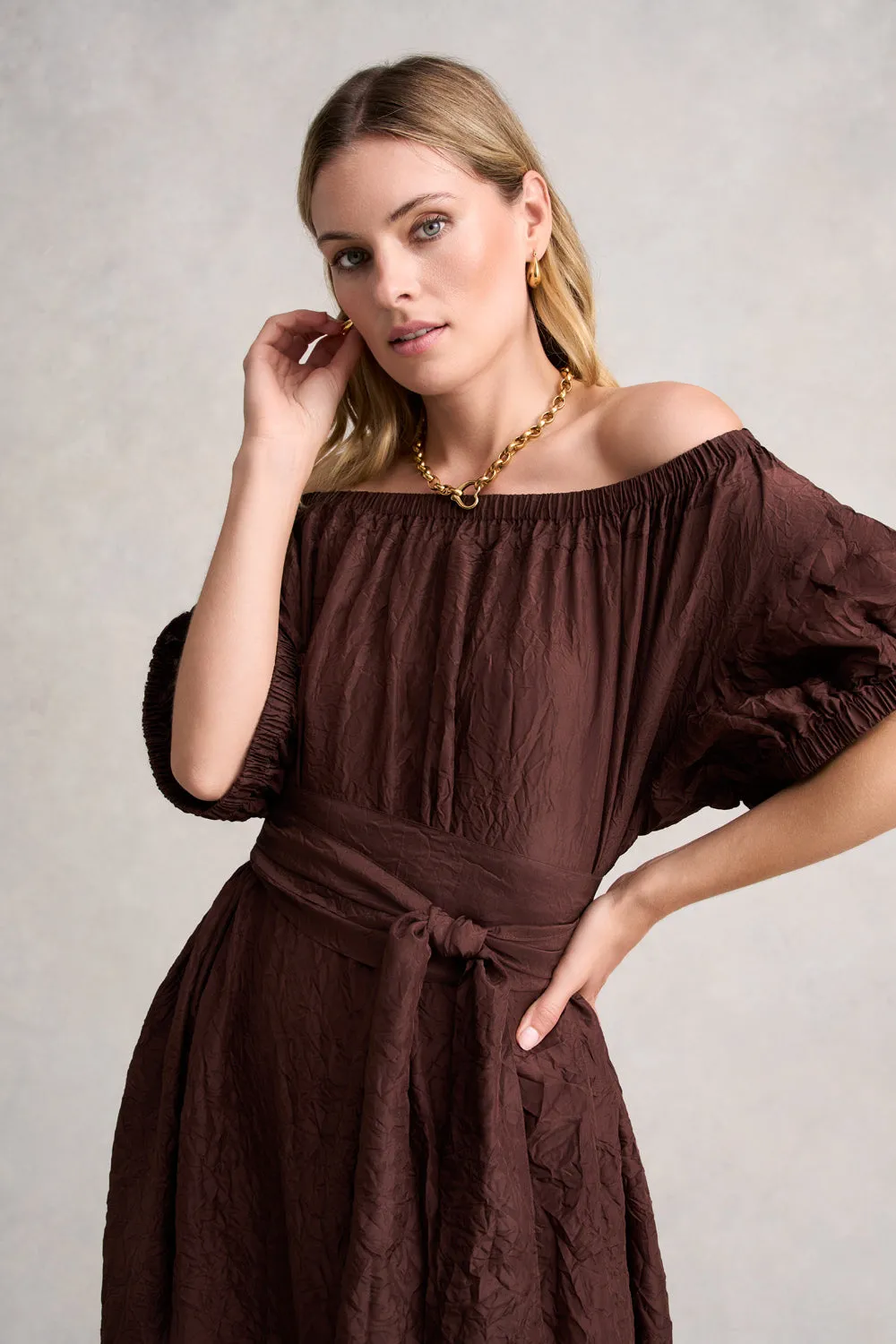 Crushed Silk Dress