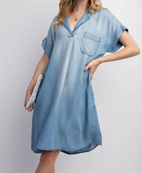 Curvy Denim Short Dress