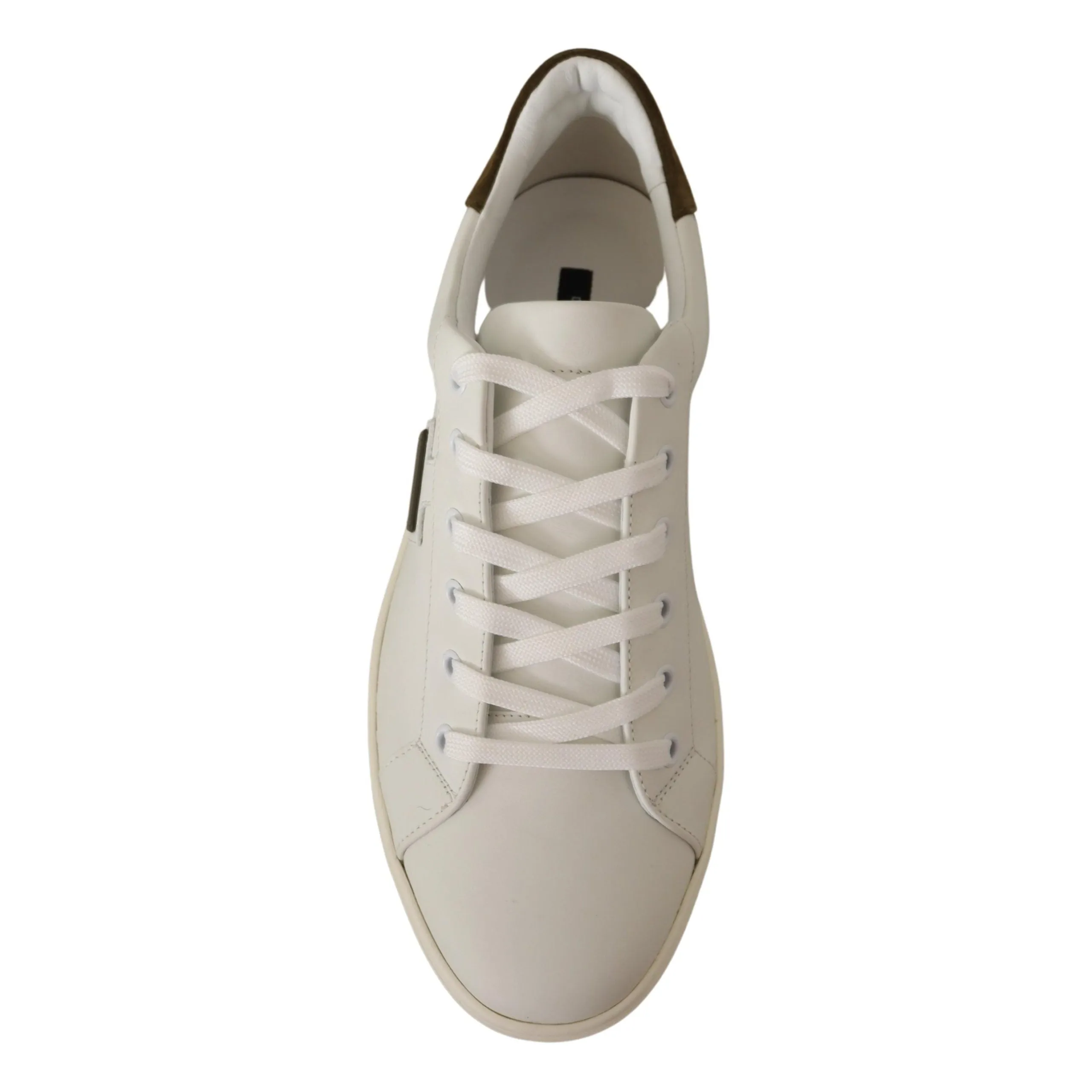 Dolce & Gabbana Chic White Leather Sneakers for Men