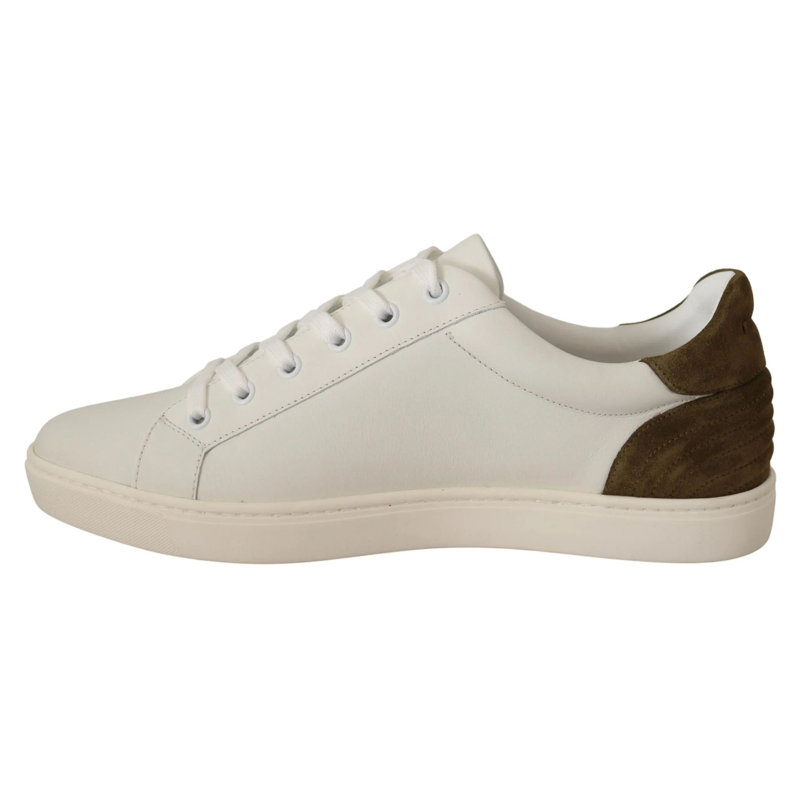 Dolce & Gabbana Chic White Leather Sneakers for Men