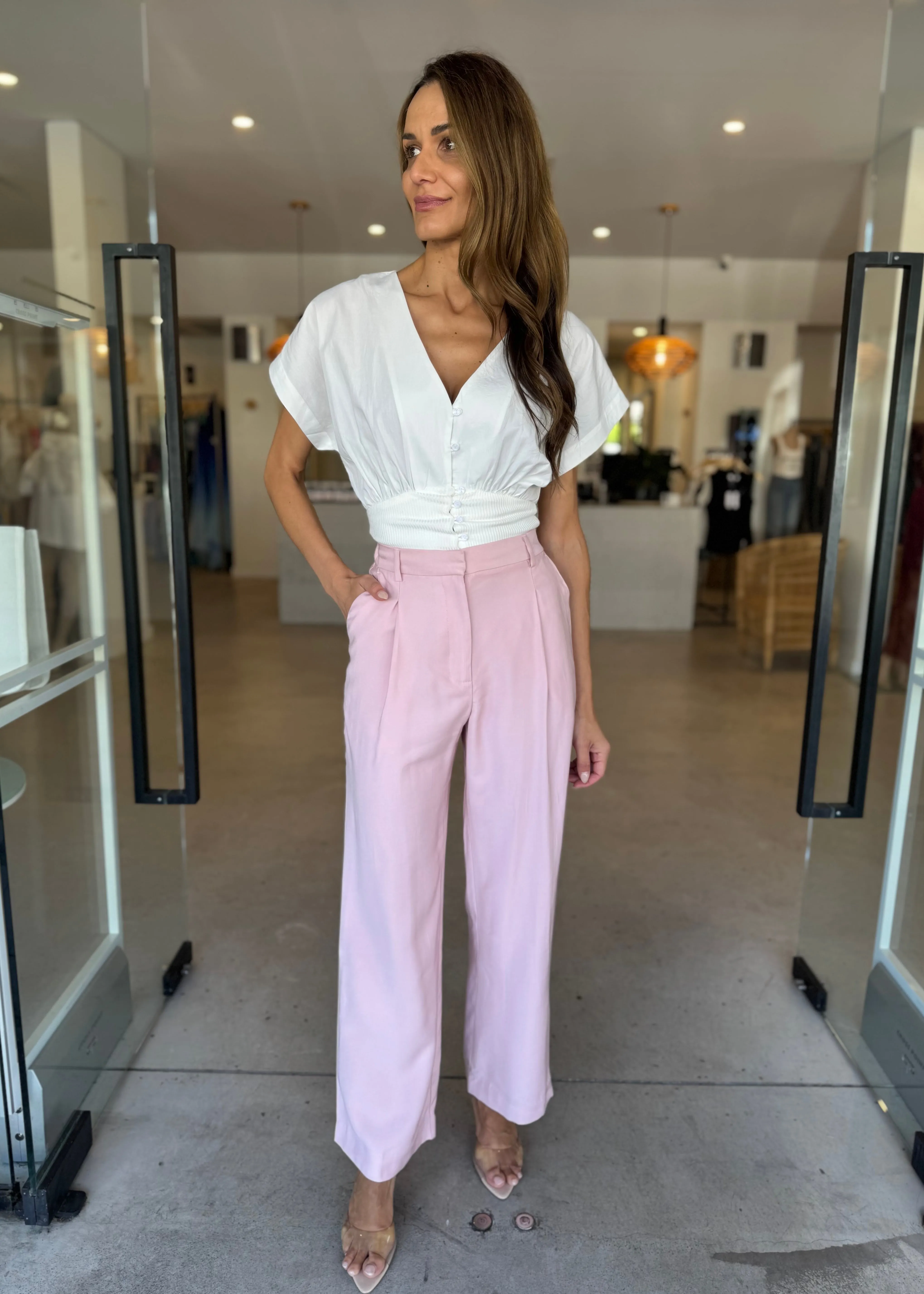 EVERDAY TAILORED PANT QUARTZ