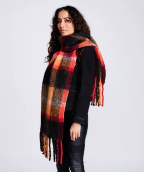 Freya Scarf - Black/Red