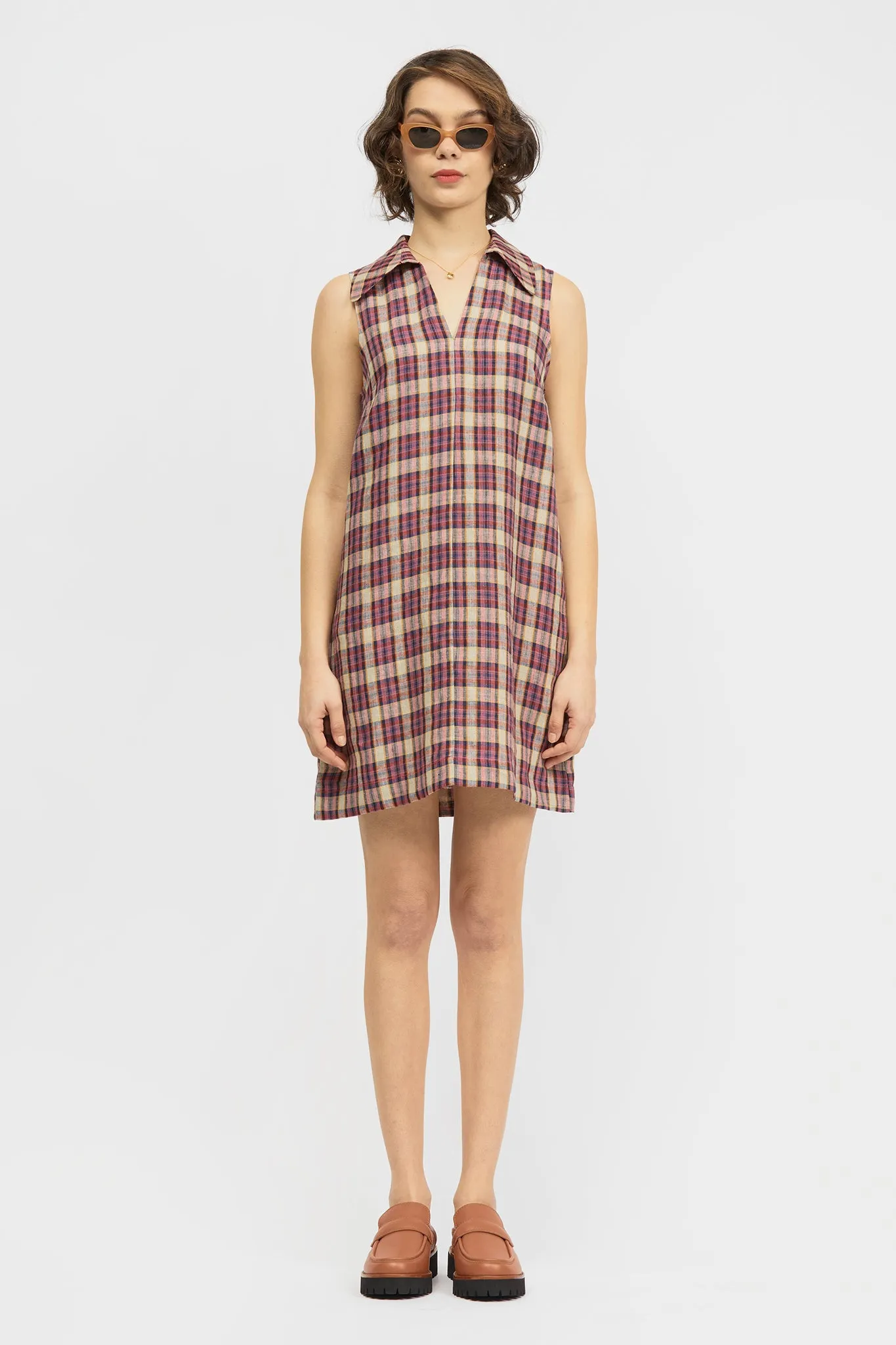 Gicha Dress Pink Check
