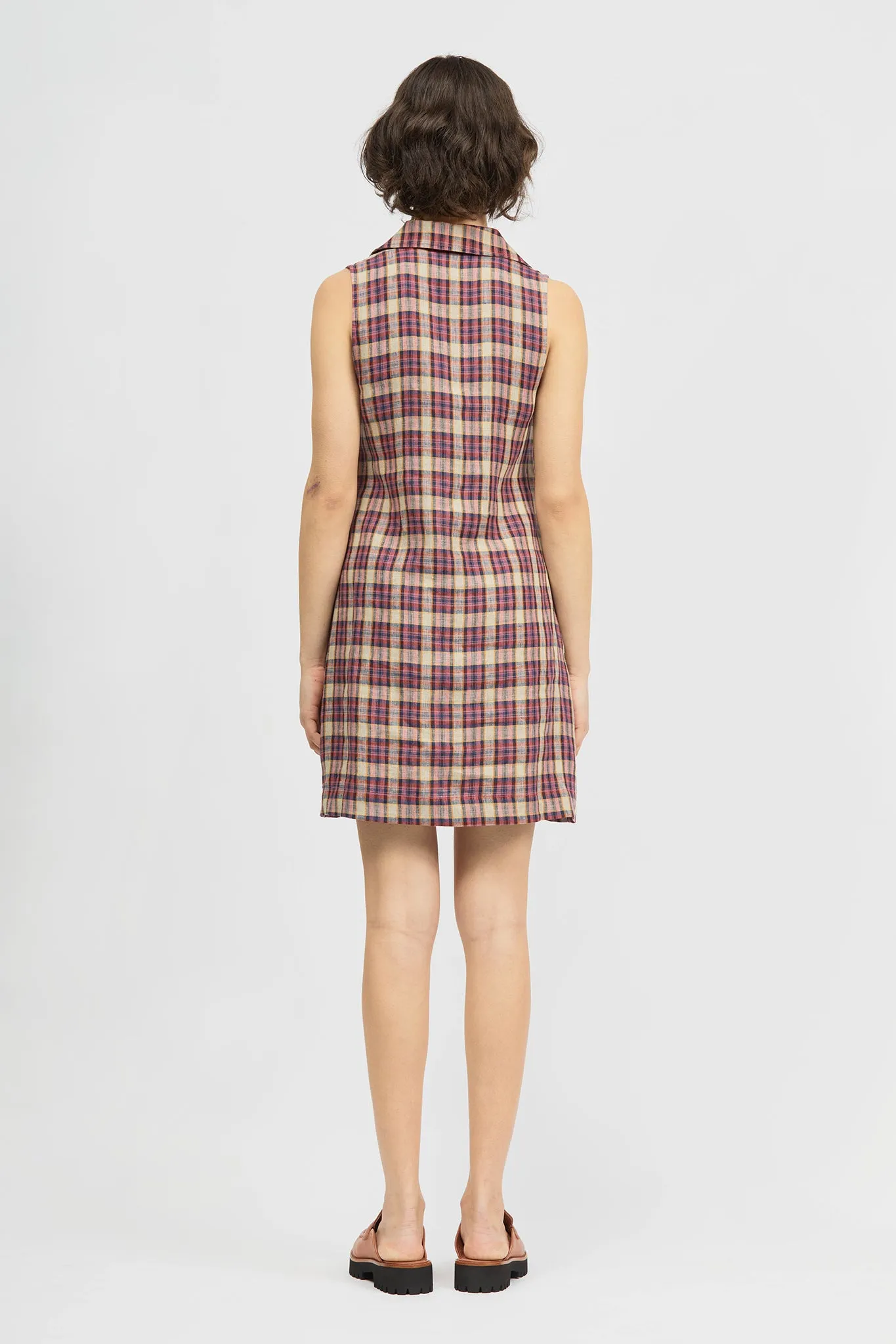 Gicha Dress Pink Check