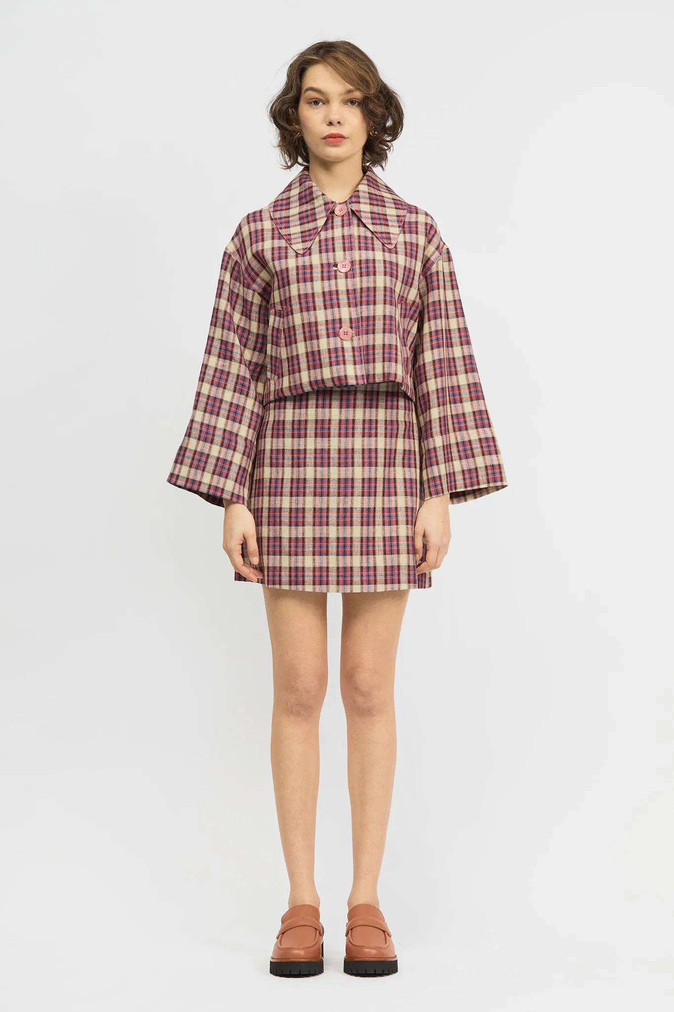 Gicha Dress Pink Check