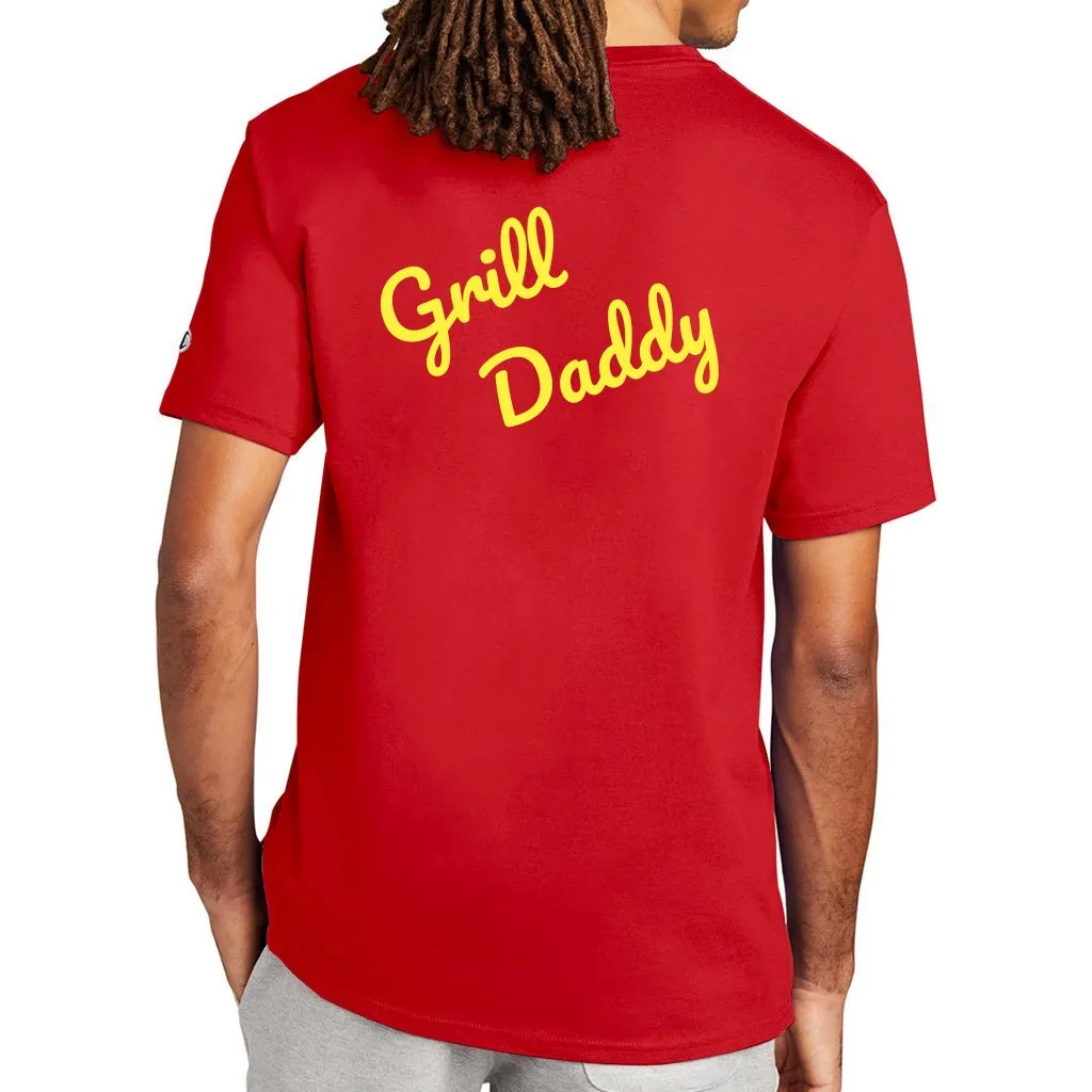 Grill Daddy Back Print Champion Men's T-shirt