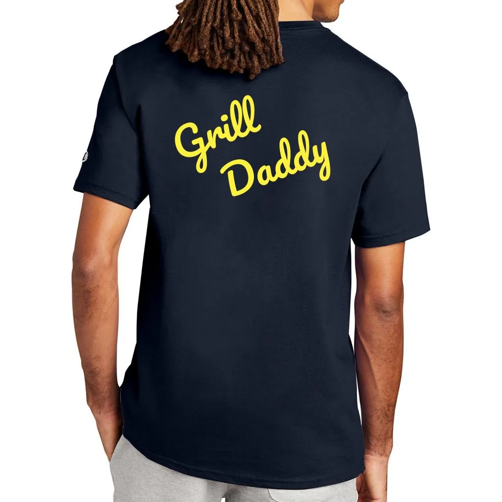 Grill Daddy Back Print Champion Men's T-shirt