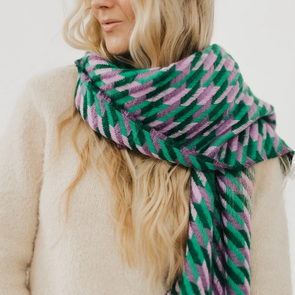 Honey Houndstooth Cozy Scarf *FINAL SALE*