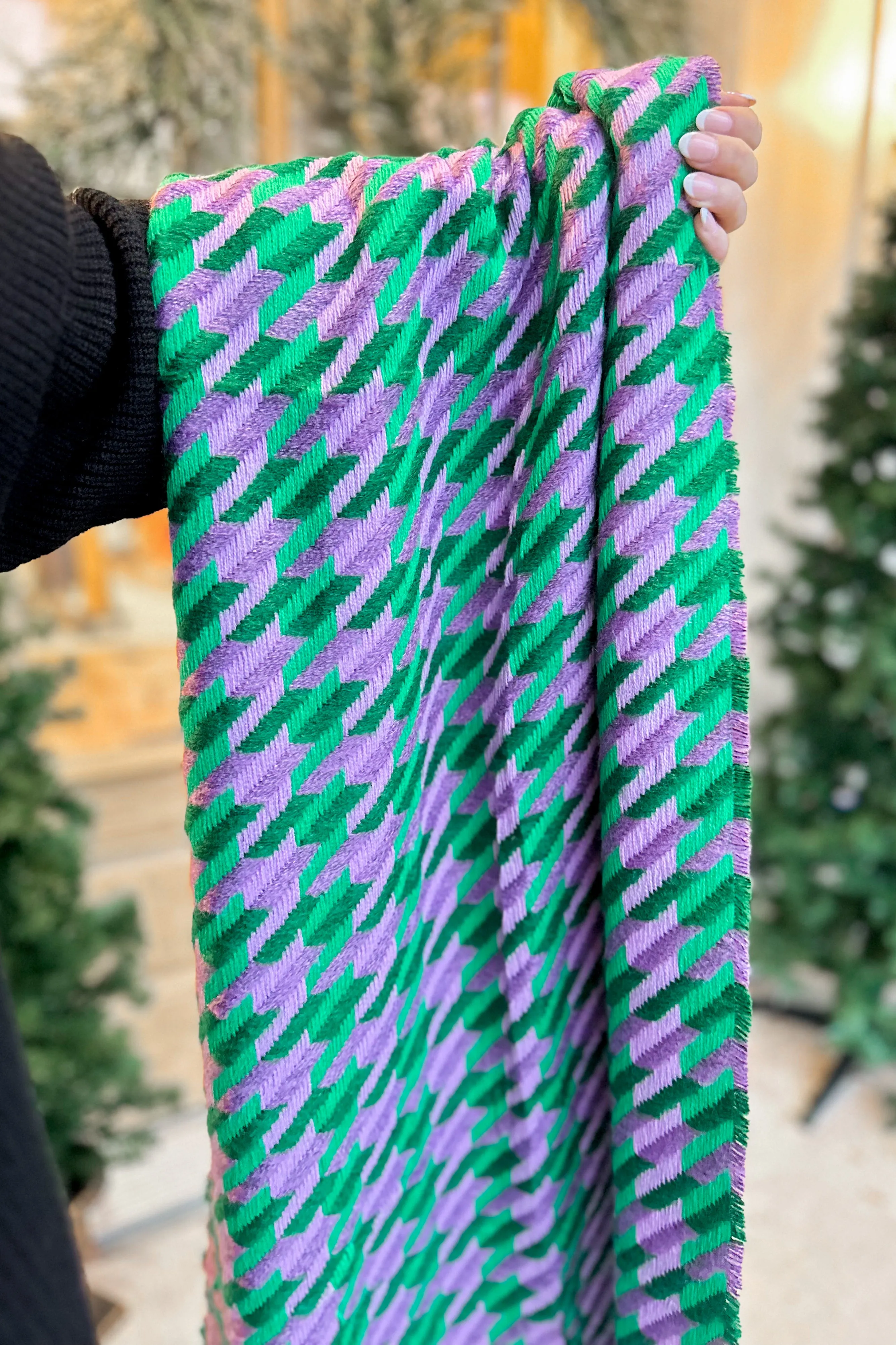 Honey Houndstooth Cozy Scarf *FINAL SALE*