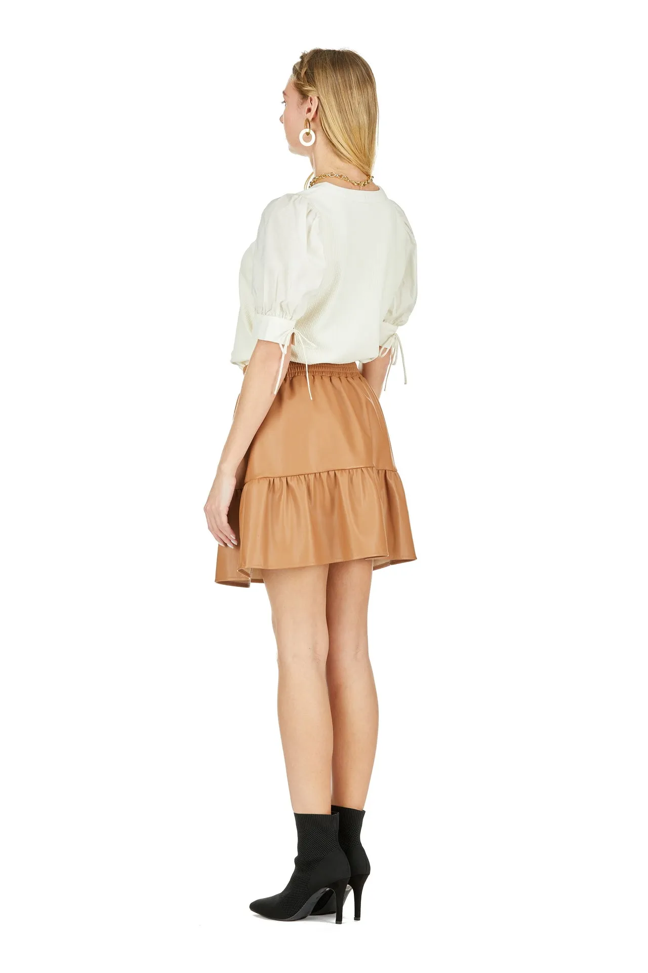 Ivory Block Sleeve Top