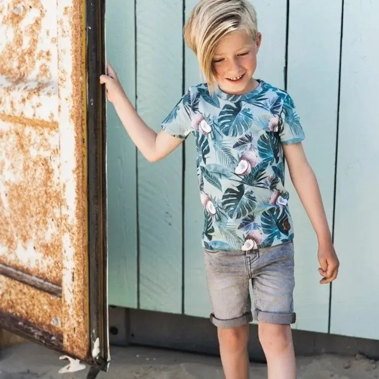 Koko Noko Boys T-shirt Light Green Coconut | Koko-Noko