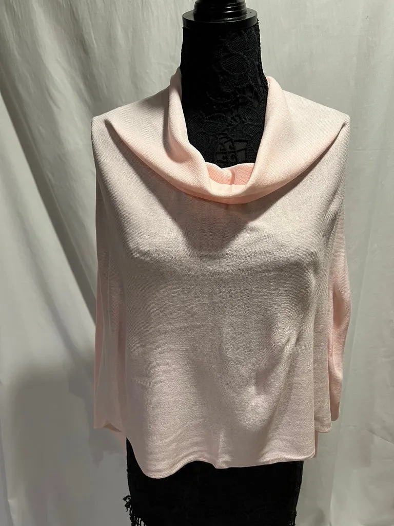 light weight poncho- light pink