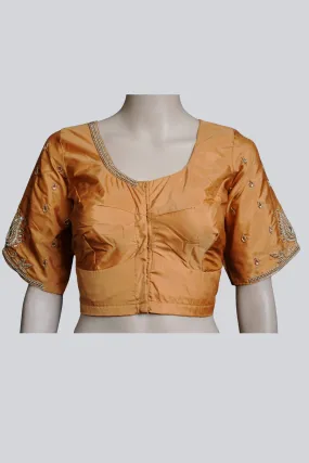 Maggam Work Blouse with Fancy Tassels - Elegant & Heavy Embellishments