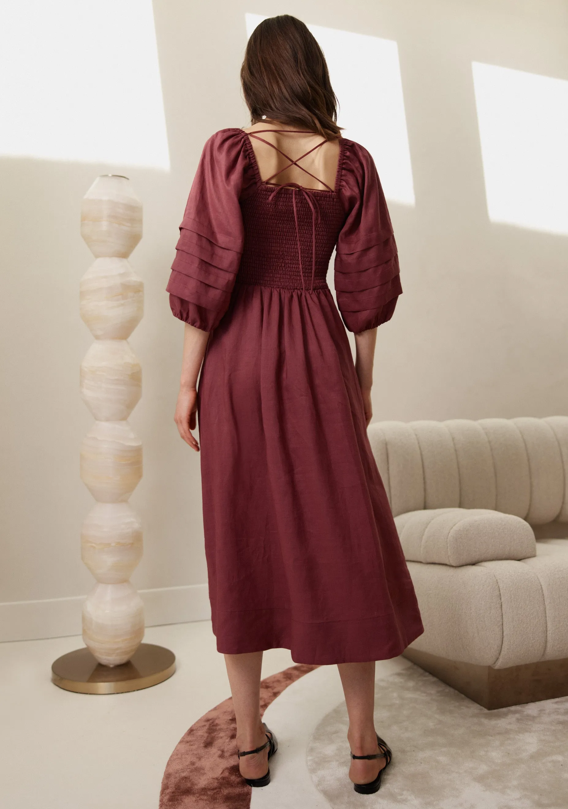 Matilda Midi Dress_Port
