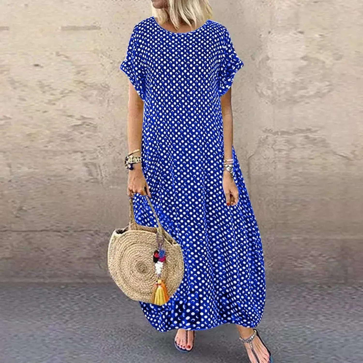Maxi Dresses for Women 2024 Silk Dress for Women Off Shoulder Dress Short Long Sleeve Shift Dress for Women