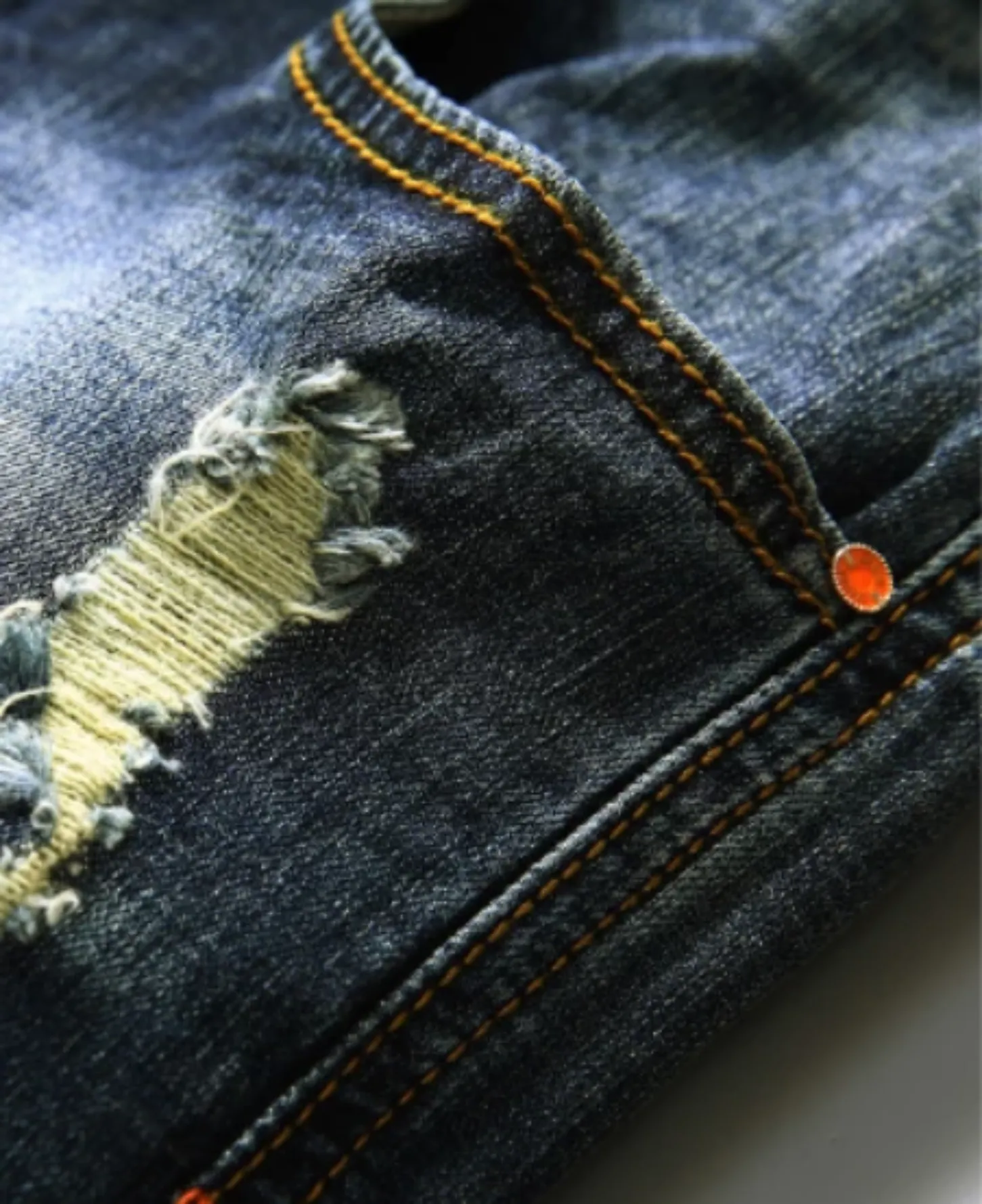 Men's Summer Stretchy Ripped Denim Shorts