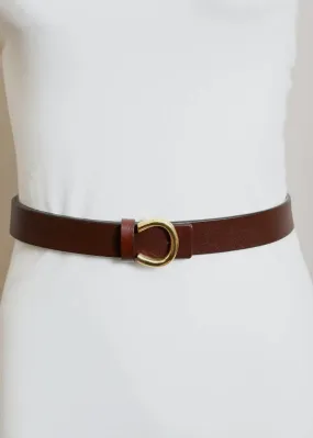 Minimalist Gold Horseshoe Belt
