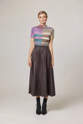 Nadia Stripe and Check 3D Honeycomb Top