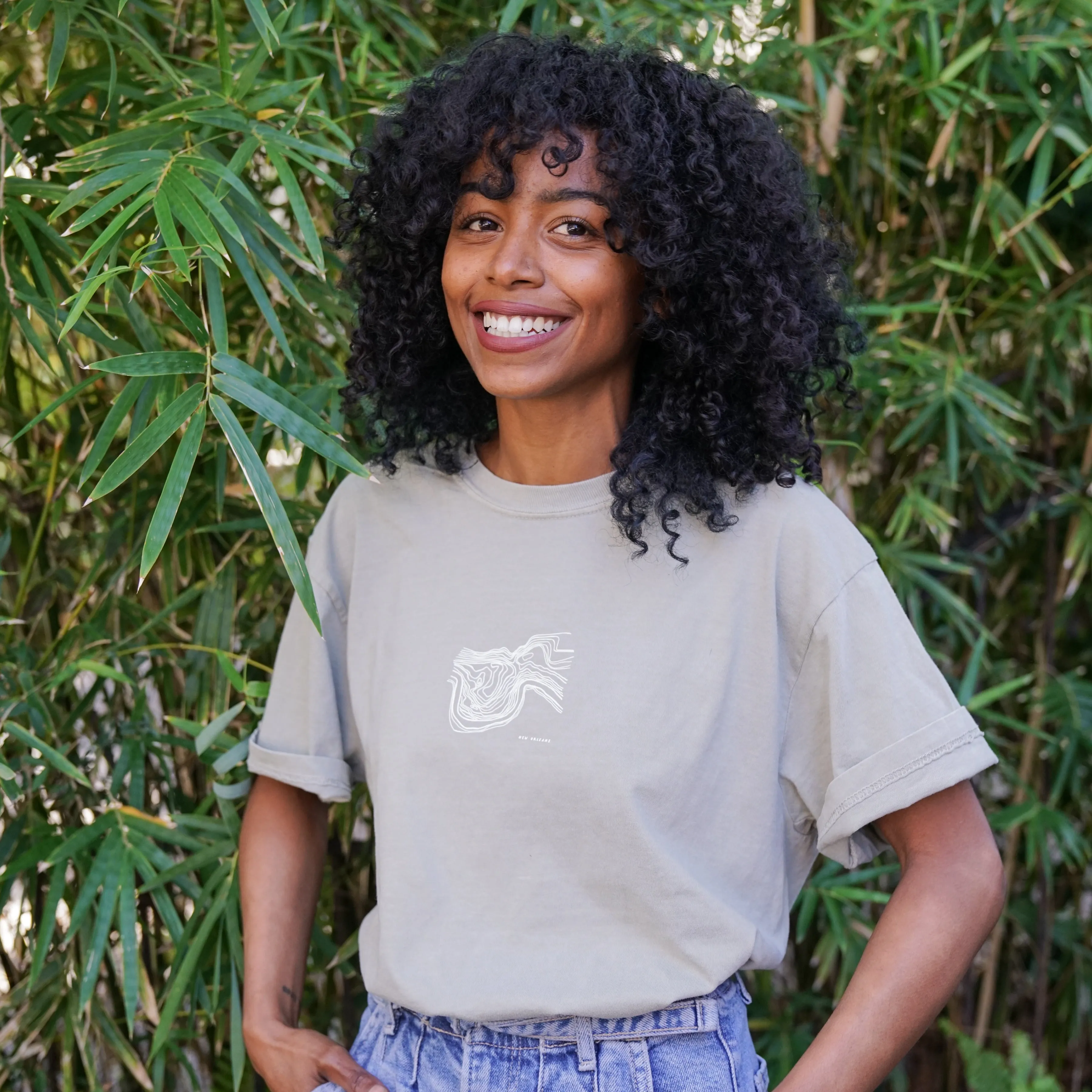 New Orleans Topo Shirt - Washed Light Green