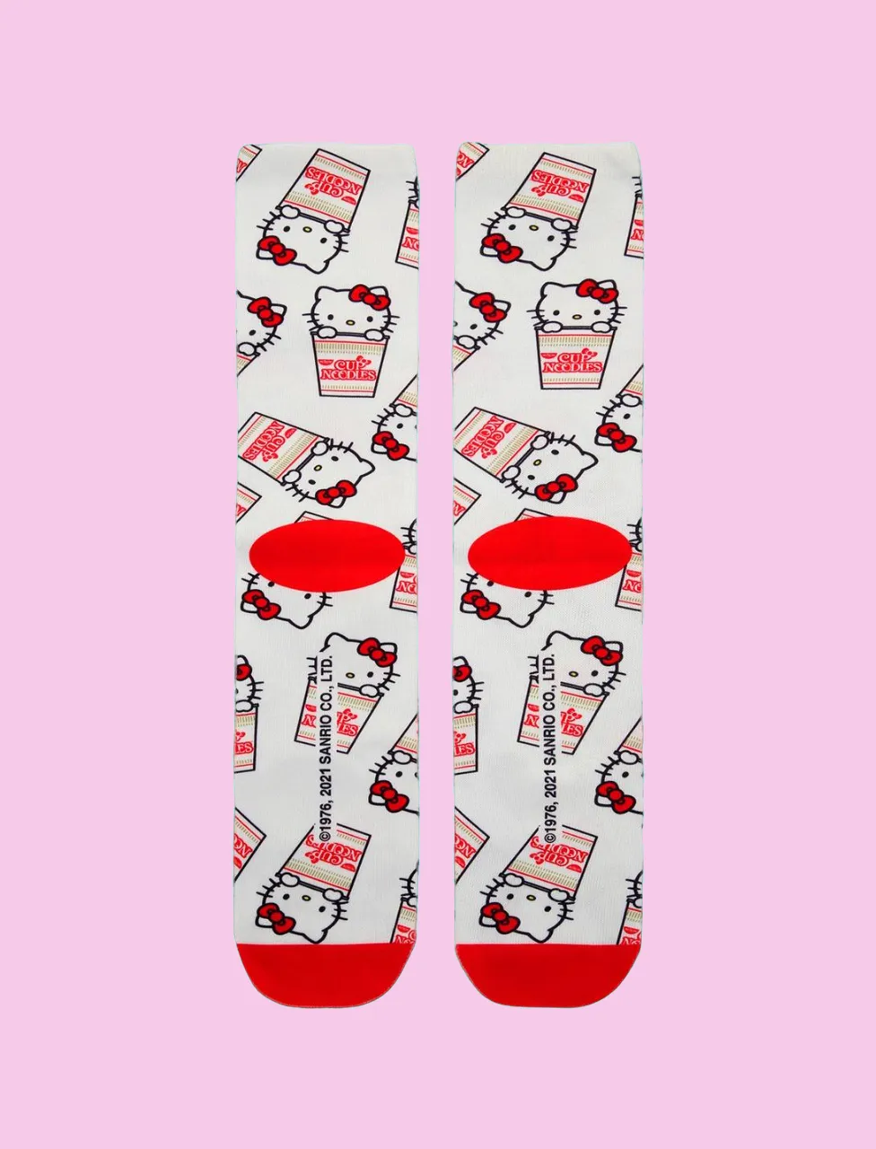 Nissin Cup Noodles X Hello Kitty Crew Socks