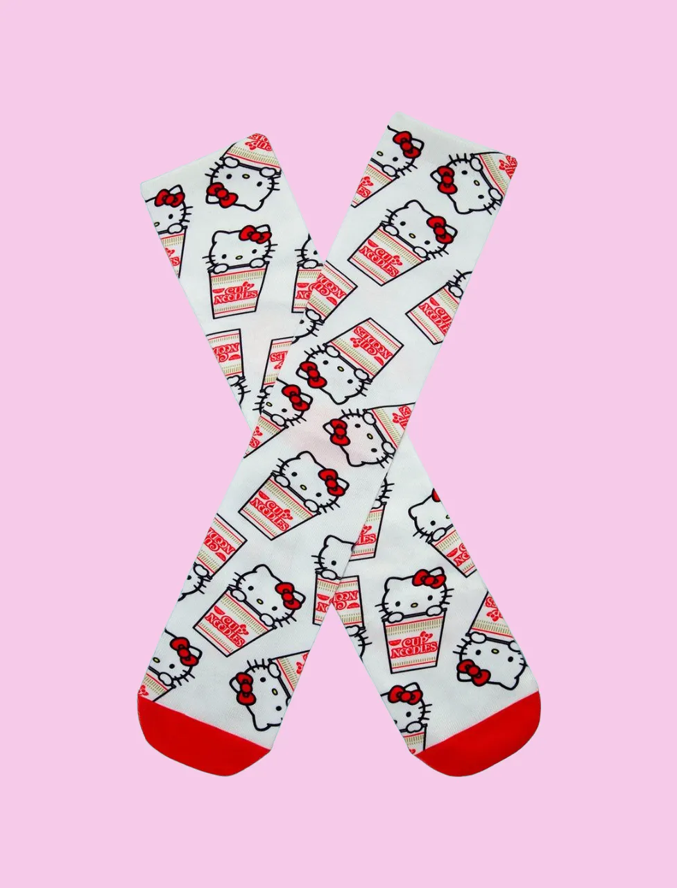 Nissin Cup Noodles X Hello Kitty Crew Socks