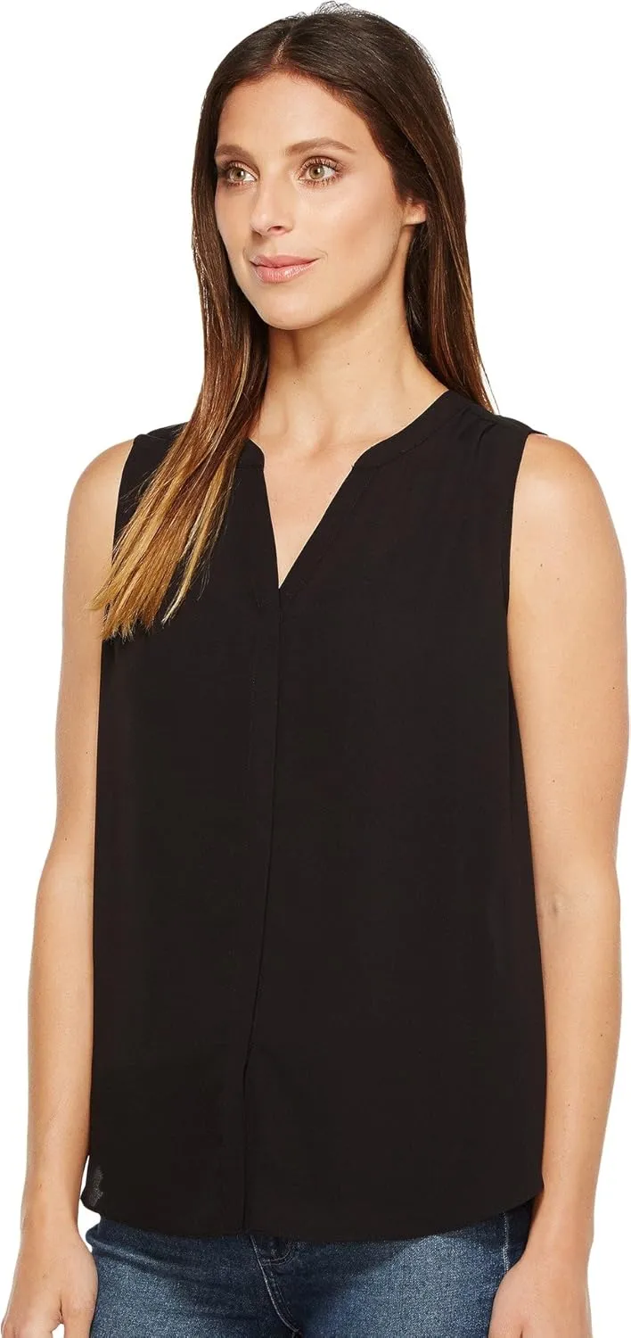 NYDJ Women's Sleeveless Pintuck Blouse