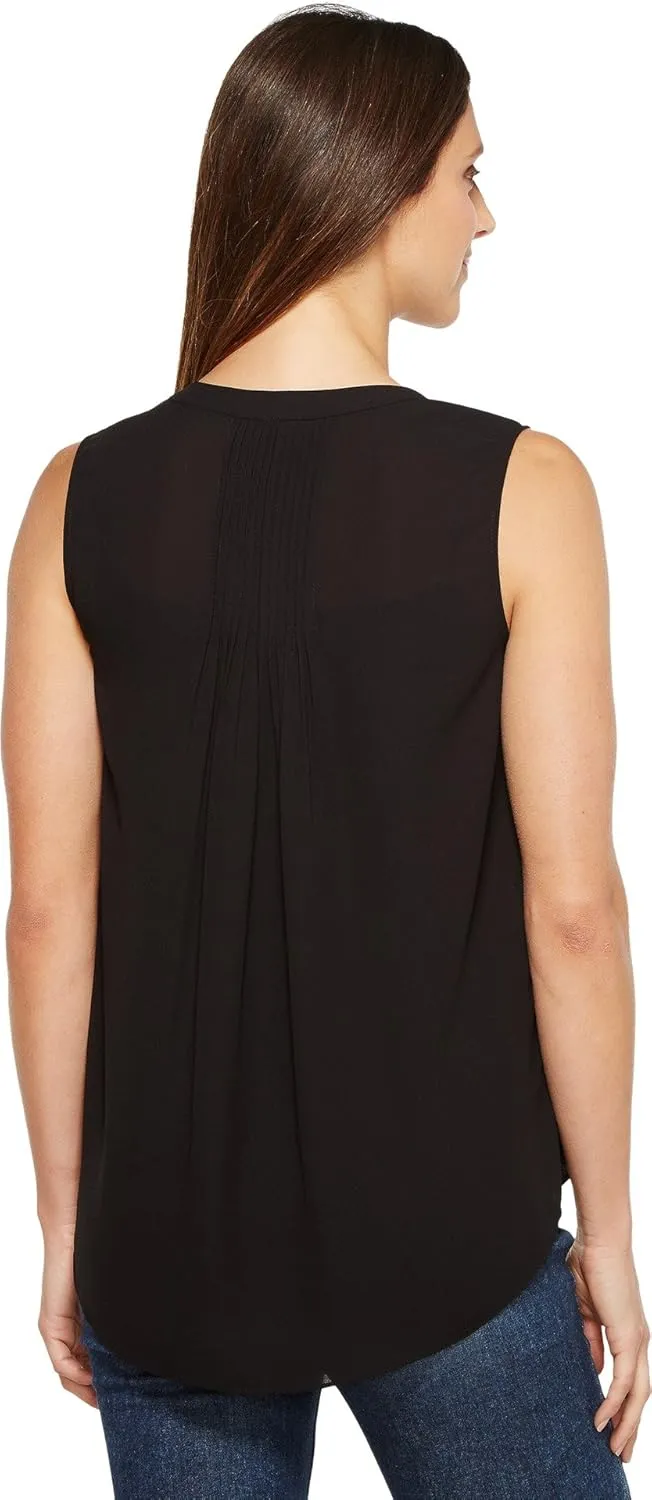 NYDJ Women's Sleeveless Pintuck Blouse