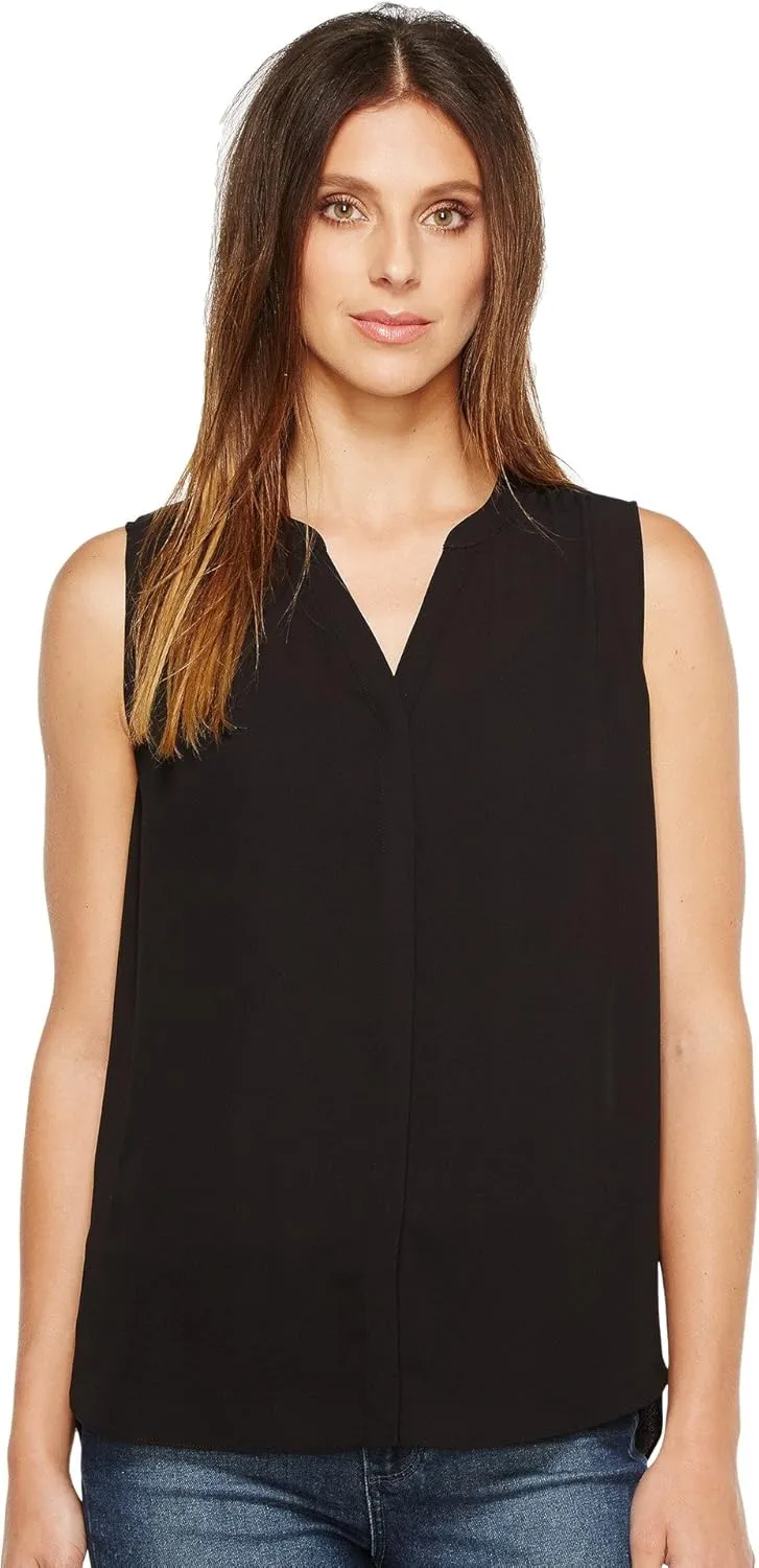 NYDJ Women's Sleeveless Pintuck Blouse