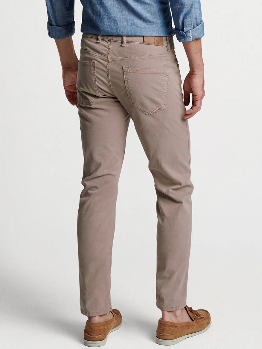 Peter Millar Wayfare Five-Pocket Pant in Khaki