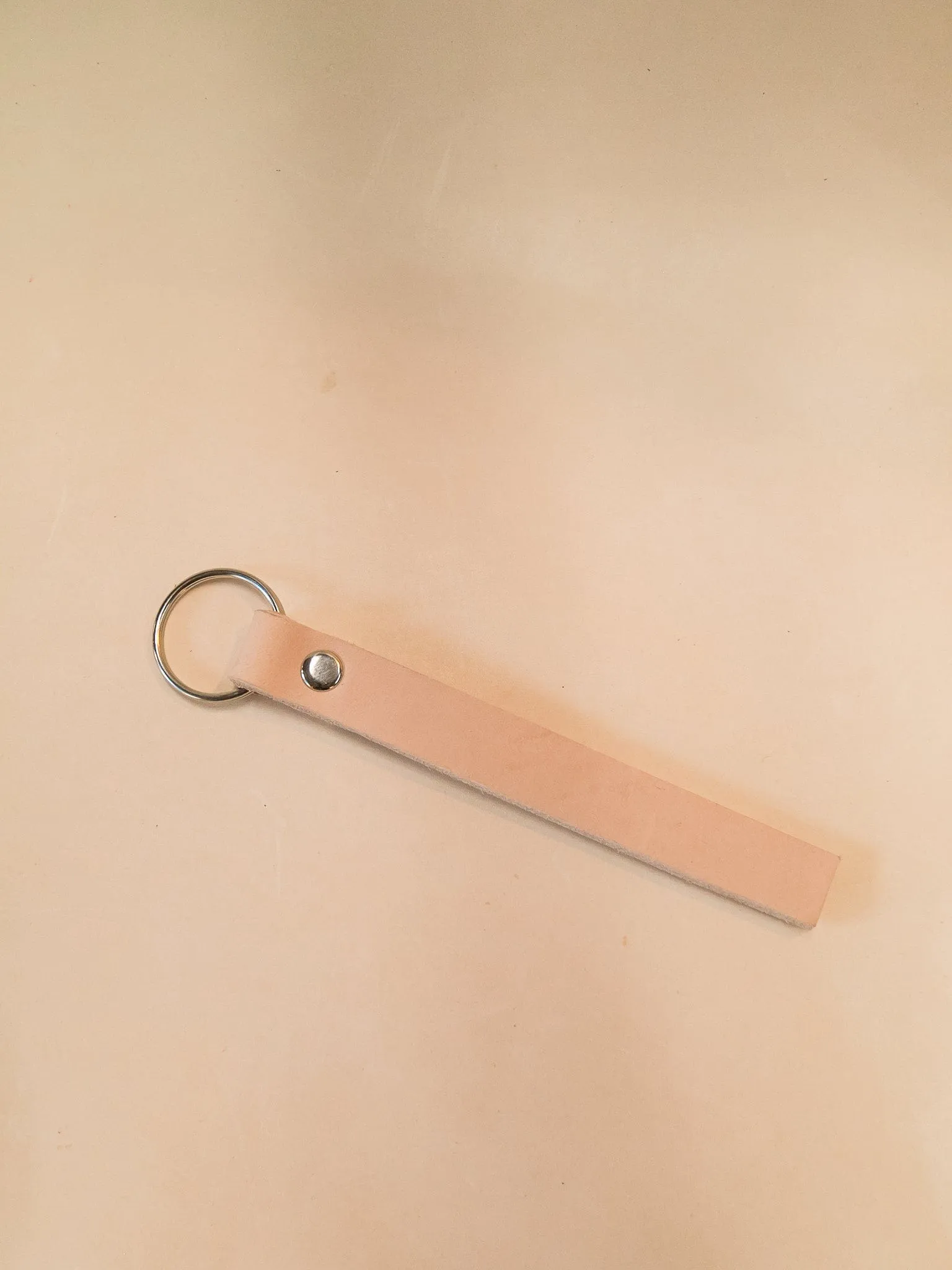 Phone Number Leather Keyring