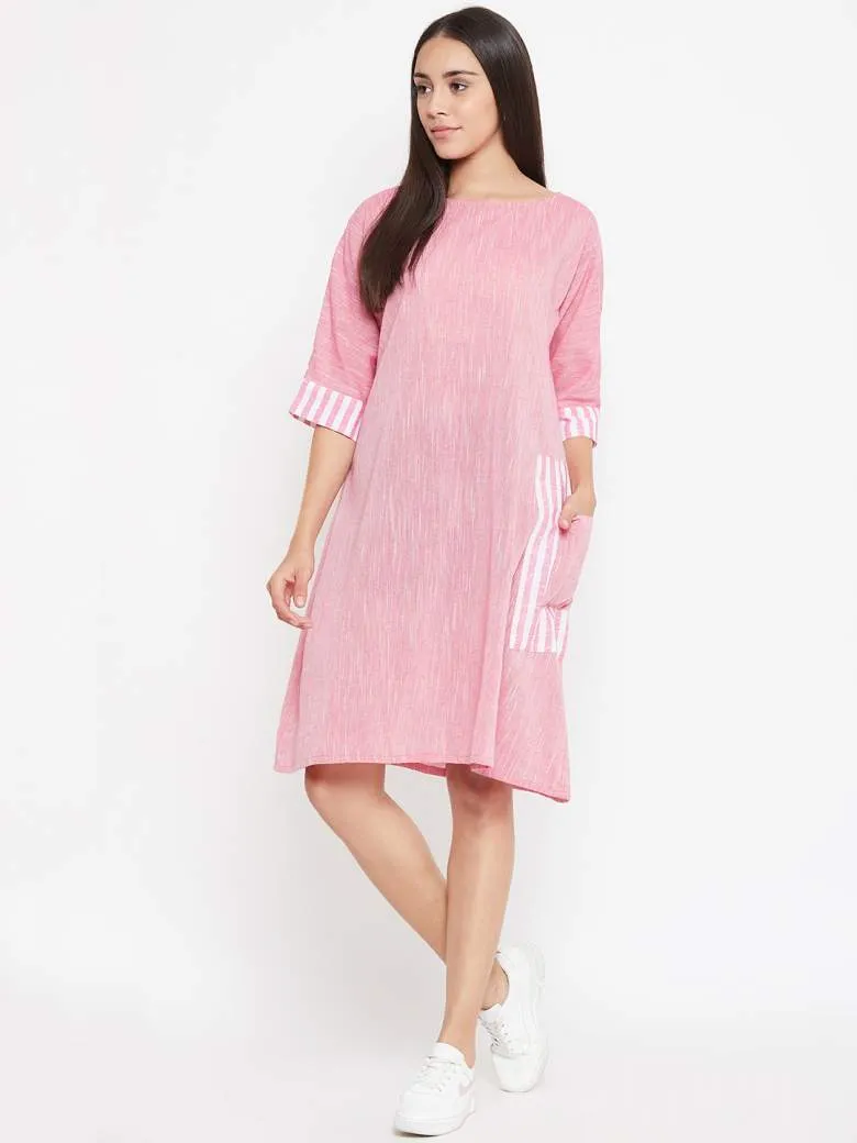 Pink Side Pocket dress