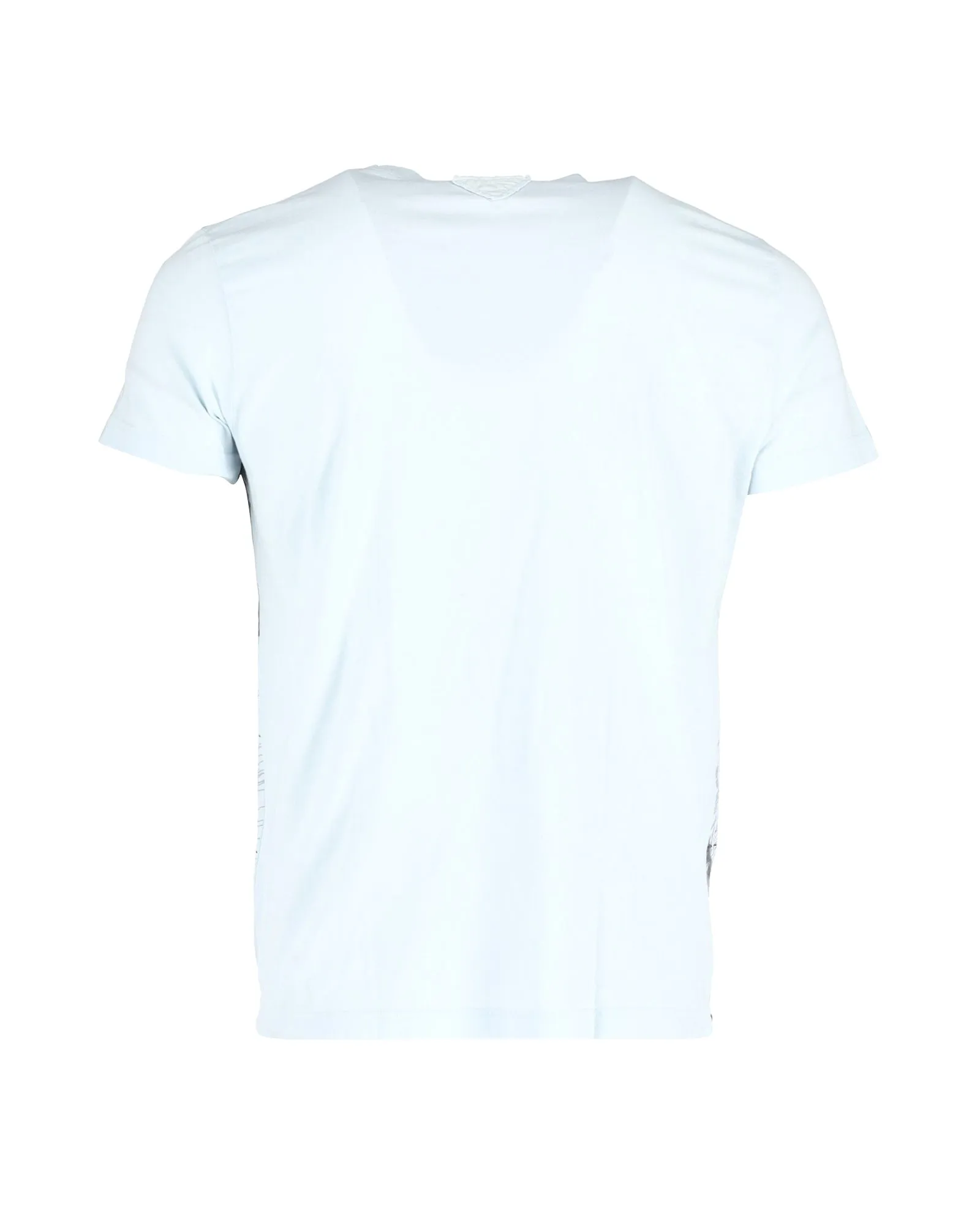 Prada Zodiac T-Shirt in Light Blue Cotton