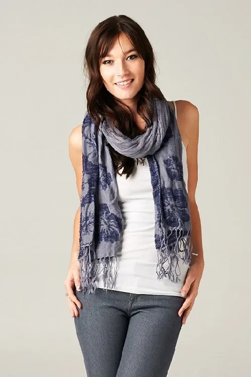Printed Crinkle Scarf