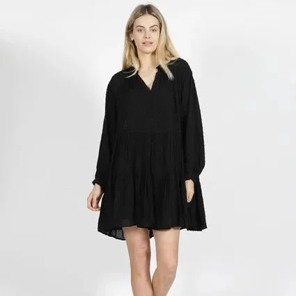 Relaxed Black Dress by SASS