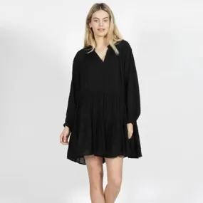 Relaxed Black Dress by SASS